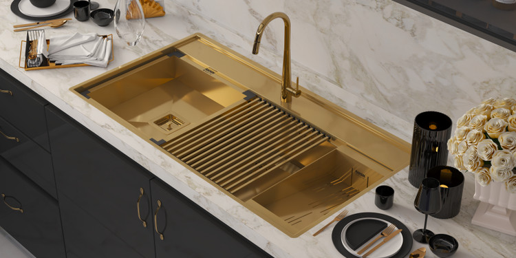 سینک استیل مدل RS-310NS سایز100