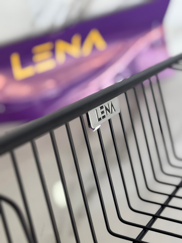 آبچکان مدل تک سام استیل 304 رنگ مشکی سایز 90mdf برند لنا