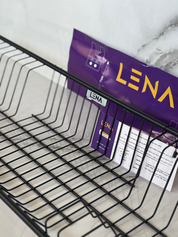 آبچکان مدل تک سام استیل 304 رنگ مشکی سایز 90mdf برند لنا