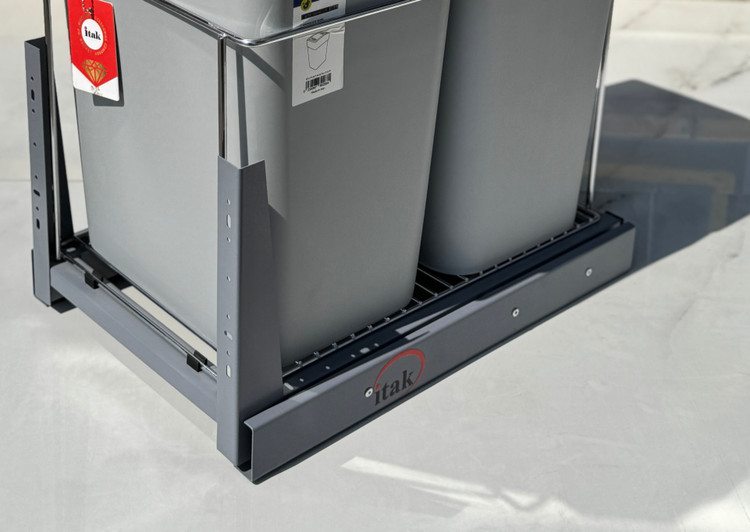 سطل زباله جدید دومخزن V-15 برند آی تک